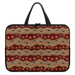 Australian Aboriginal Kangaroo Print Laptop Sleeve With Handle