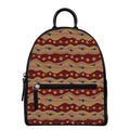 Australian Aboriginal Kangaroo Print Leather Backpack
