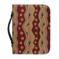 Australian Aboriginal Kangaroo Print Leather Bible Cover
