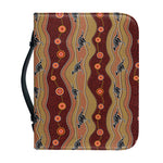 Australian Aboriginal Kangaroo Print Leather Bible Cover