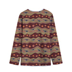 Australian Aboriginal Kangaroo Print Long Sleeve Short Coat