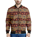 Australian Aboriginal Kangaroo Print Men's Bomber Jacket