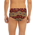 Australian Aboriginal Kangaroo Print Men's Briefs