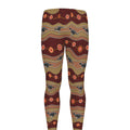 Australian Aboriginal Kangaroo Print Men's Leggings