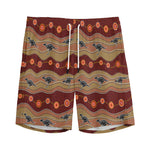 Australian Aboriginal Kangaroo Print Men's Sports Shorts