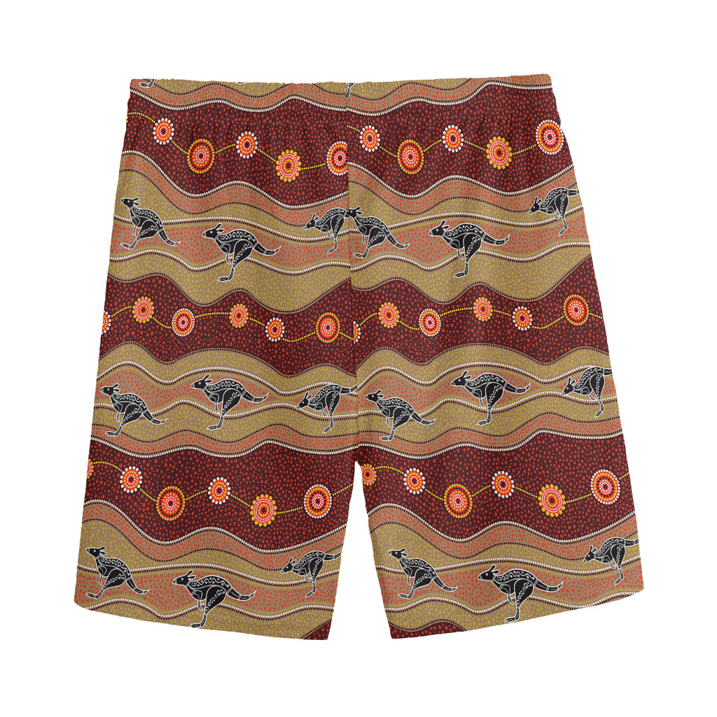 Australian Aboriginal Kangaroo Print Men's Sports Shorts