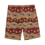 Australian Aboriginal Kangaroo Print Men's Sports Shorts