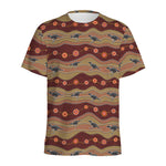 Australian Aboriginal Kangaroo Print Men's Sports T-Shirt