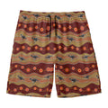 Australian Aboriginal Kangaroo Print Men's Swim Trunks