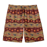Australian Aboriginal Kangaroo Print Men's Swim Trunks