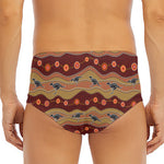 Australian Aboriginal Kangaroo Print Men's Triangle Swim Briefs