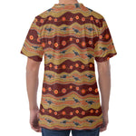 Australian Aboriginal Kangaroo Print Men's Velvet T-Shirt