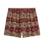 Australian Aboriginal Kangaroo Print Mesh Shorts