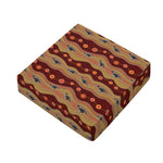 Australian Aboriginal Kangaroo Print Outdoor Seat Cushion Cover