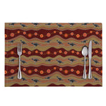 Australian Aboriginal Kangaroo Print Placemat