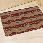 Australian Aboriginal Kangaroo Print Polyester Doormat