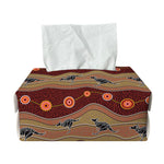 Australian Aboriginal Kangaroo Print Rectangle Tissue Box Cover
