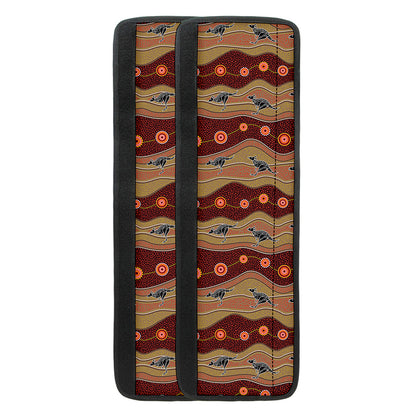 Australian Aboriginal Kangaroo Print Refrigerator Handle Covers