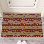 Australian Aboriginal Kangaroo Print Rubber Doormat