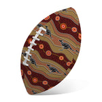 Australian Aboriginal Kangaroo Print Rugby Ball