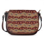Australian Aboriginal Kangaroo Print Saddle Bag