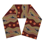 Australian Aboriginal Kangaroo Print Scarf