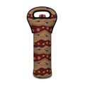 Australian Aboriginal Kangaroo Print Single Neoprene Wine Tote