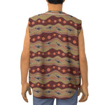 Australian Aboriginal Kangaroo Print Sleeveless Baseball Jersey