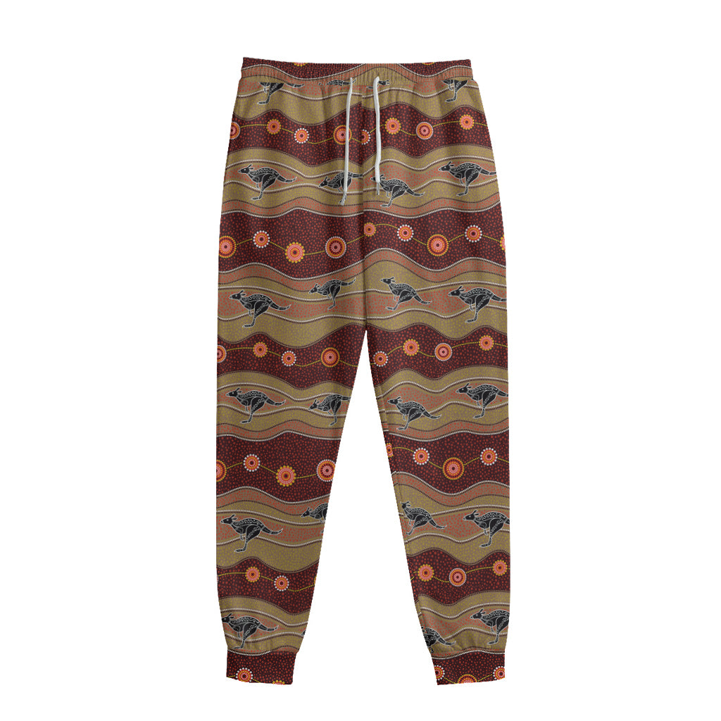 Australian Aboriginal Kangaroo Print Sweatpants