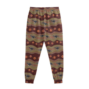 Australian Aboriginal Kangaroo Print Sweatpants