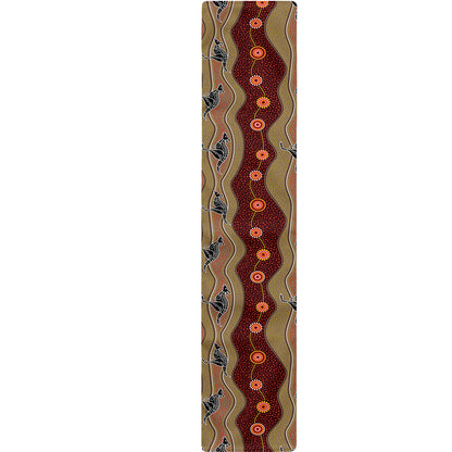 Australian Aboriginal Kangaroo Print Table Runner
