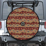 Australian Aboriginal Kangaroo Print Tire Cover With Camera Hole