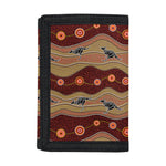 Australian Aboriginal Kangaroo Print Trifold Wallet