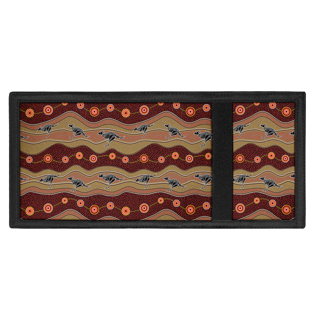 Australian Aboriginal Kangaroo Print Trifold Wallet
