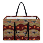 Australian Aboriginal Kangaroo Print Utility Tote Bag