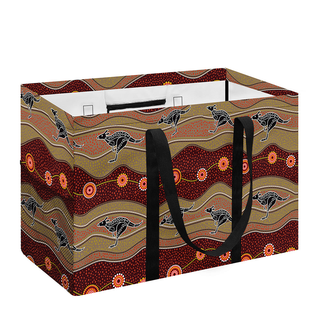 Australian Aboriginal Kangaroo Print Utility Tote Bag