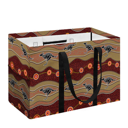 Australian Aboriginal Kangaroo Print Utility Tote Bag