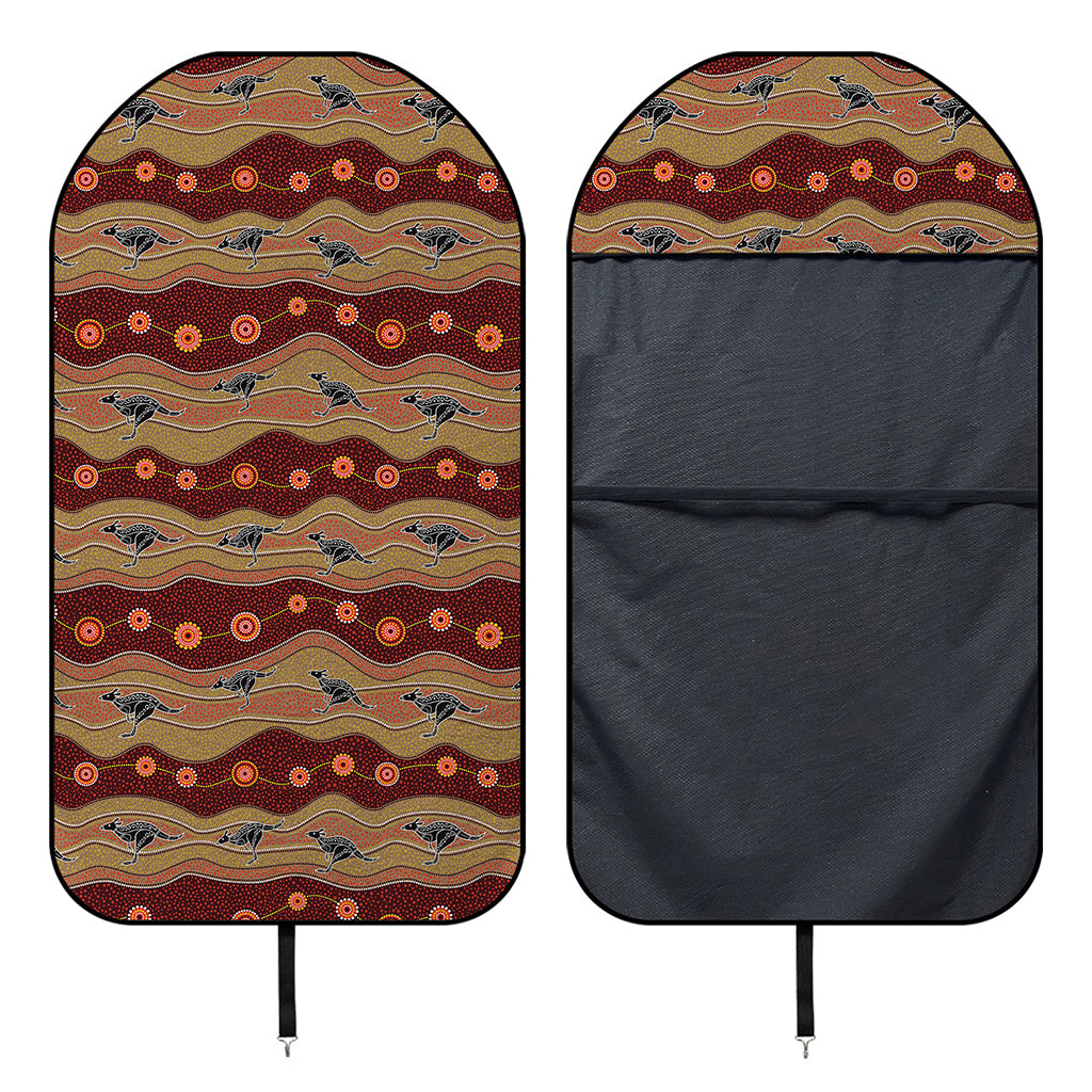 Australian Aboriginal Kangaroo Print Waterproof Car Seat Cover