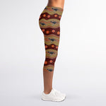 Australian Aboriginal Kangaroo Print Women's Capri Leggings