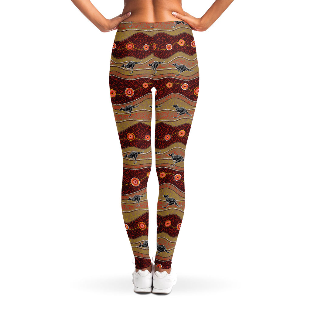 Australian Aboriginal Kangaroo Print Women's Leggings