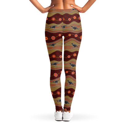 Australian Aboriginal Kangaroo Print Women's Leggings