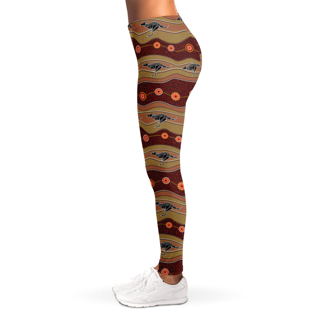 Australian Aboriginal Kangaroo Print Women's Leggings