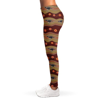 Australian Aboriginal Kangaroo Print Women's Leggings