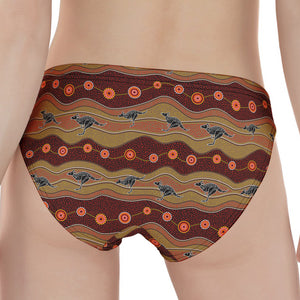 Australian Aboriginal Kangaroo Print Women's Panties