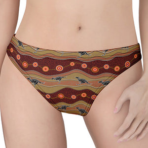 Australian Aboriginal Kangaroo Print Women's Thong