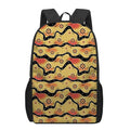 Australian Aboriginal Pattern Print 17 Inch Backpack