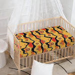 Australian Aboriginal Pattern Print Baby Crib Sheet