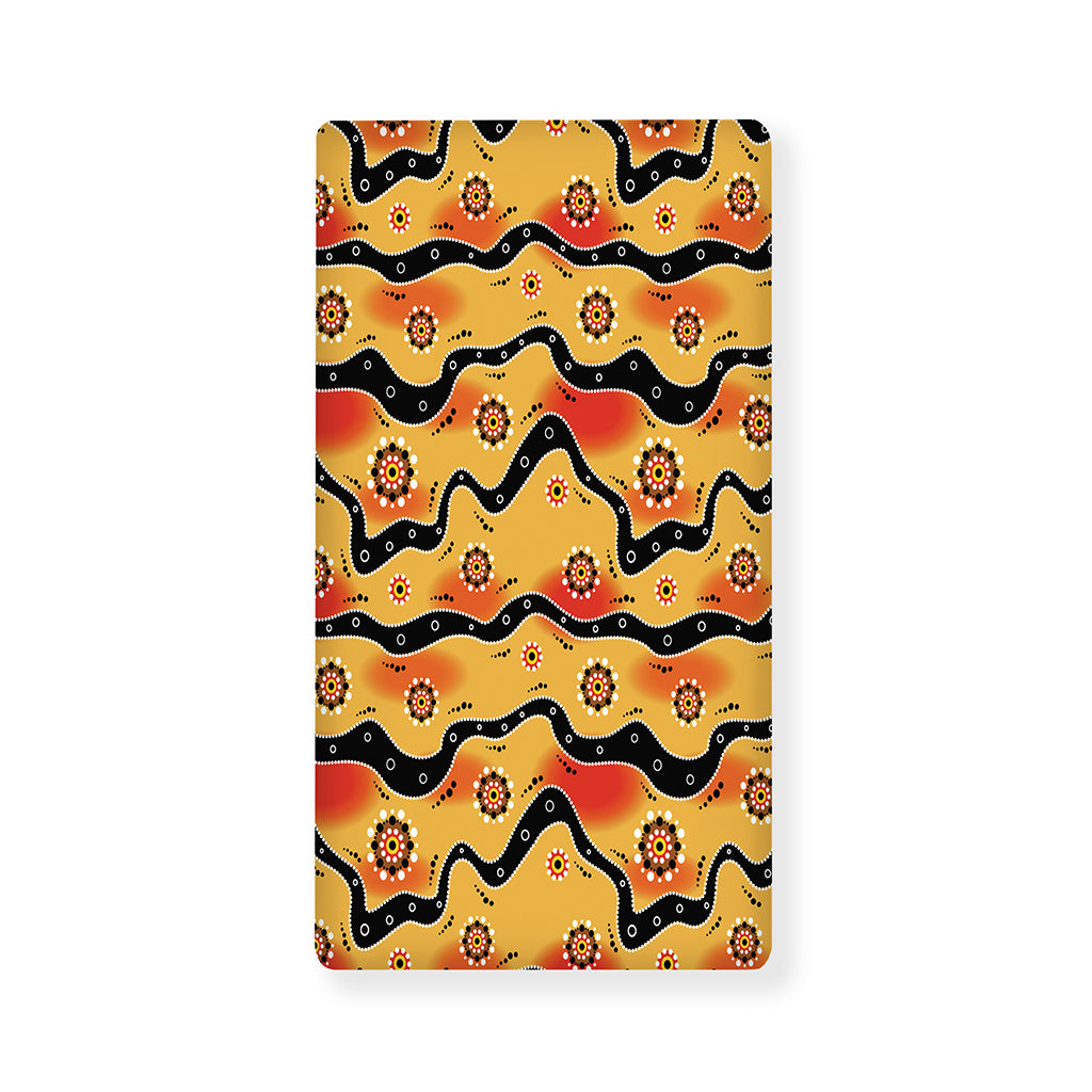 Australian Aboriginal Pattern Print Baby Crib Sheet