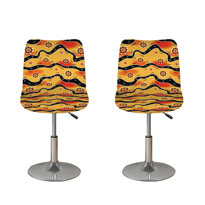 Australian Aboriginal Pattern Print Bar Stool Covers