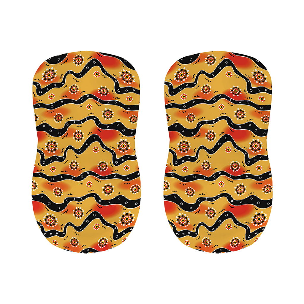 Australian Aboriginal Pattern Print Bar Stool Covers